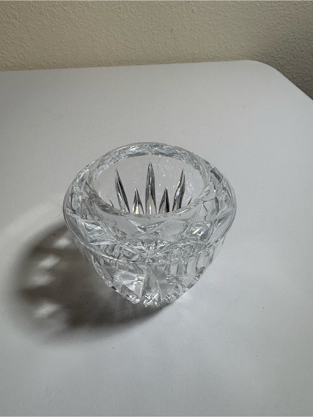 Crystal Glass Votive Candle Holder - Clear